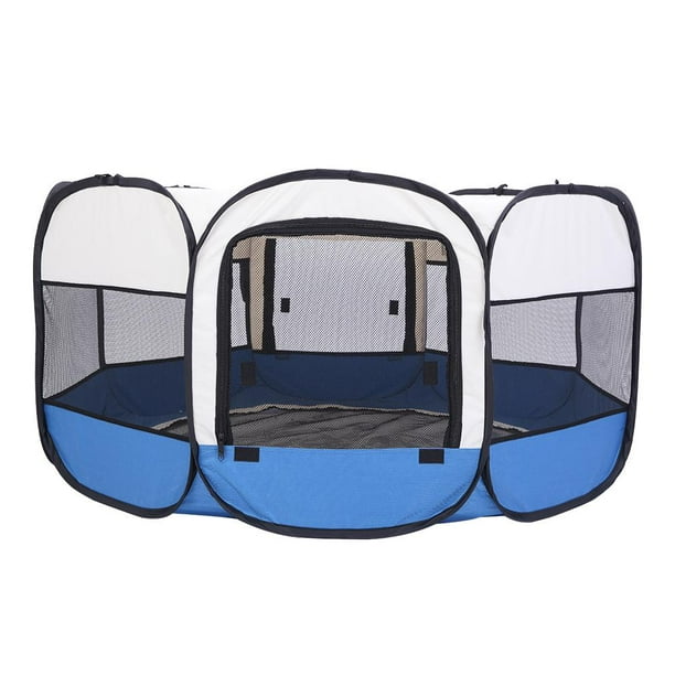 US 45" Portable Foldable 600D Oxford Cloth & Mesh Pet Playpen Fence & 8 Panels US 45" Portable Foldable 600D Oxford Cloth & Mesh Pet Playpen Fence & 8 Panels